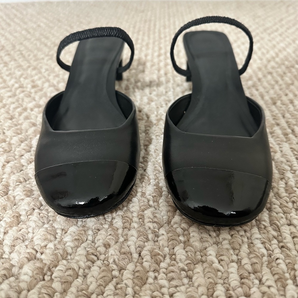 Schutz patent and leather heels